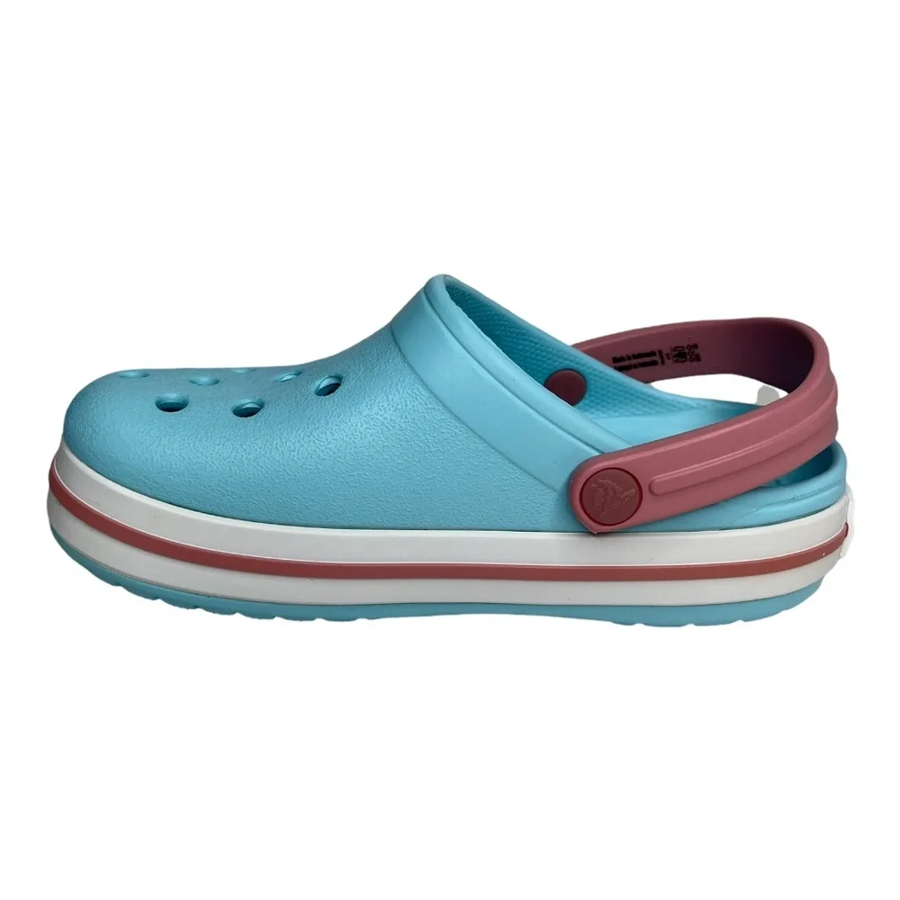 Crocs Toddler Girl's Slip-on Clogs Size 10 Light Blue Sandals‎ Water Friendly
